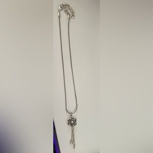 Brighton necklace with flower and hanging long pieces underneath